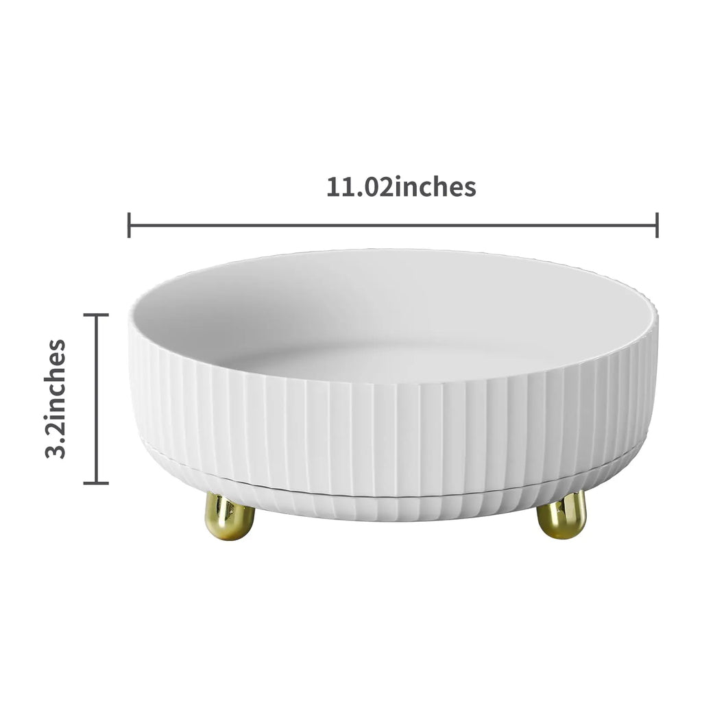 360° Rotating Perfume & Cosmetic Organizer - Large Capacity Vanity Storage