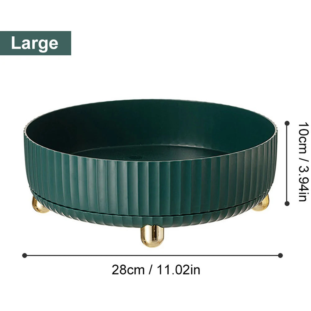360° Rotating Perfume & Cosmetic Organizer - Large Capacity Vanity Storage