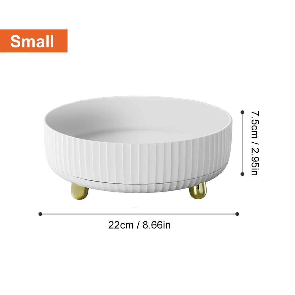 360° Rotating Perfume & Cosmetic Organizer - Large Capacity Vanity Storage