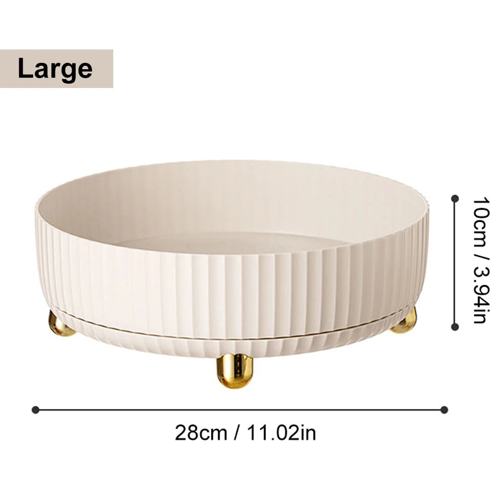 360° Rotating Perfume & Cosmetic Organizer - Large Capacity Vanity Storage