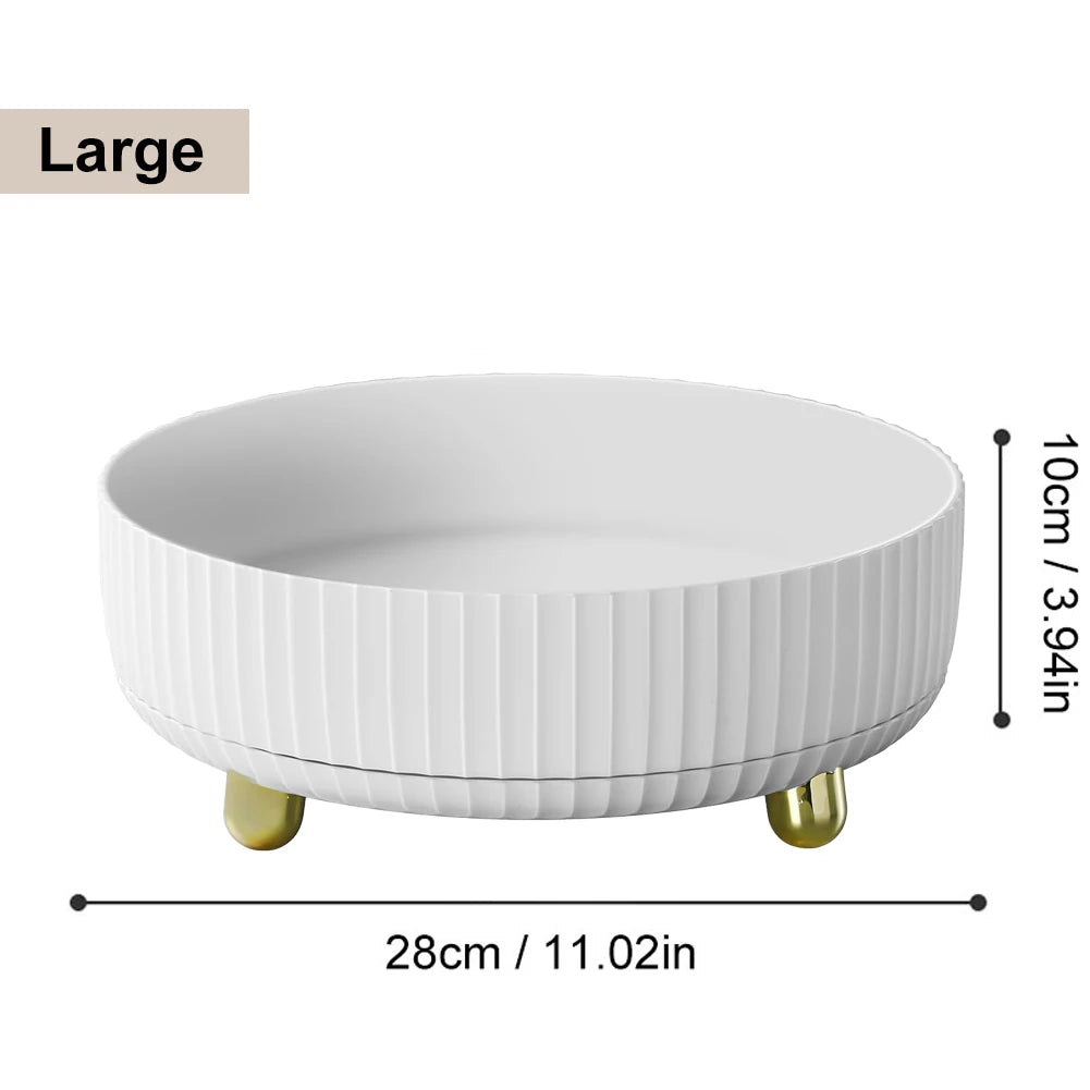 360° Rotating Perfume & Cosmetic Organizer - Large Capacity Vanity Storage