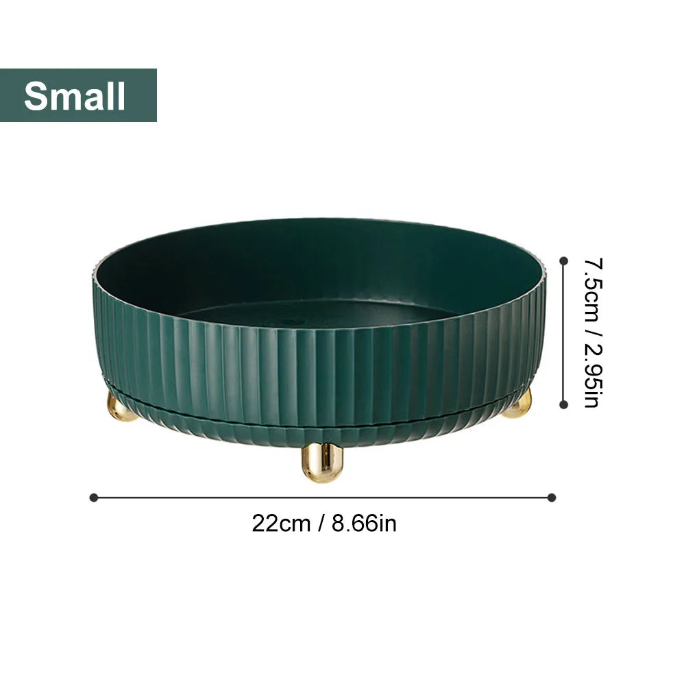 360° Rotating Perfume & Cosmetic Organizer - Large Capacity Vanity Storage