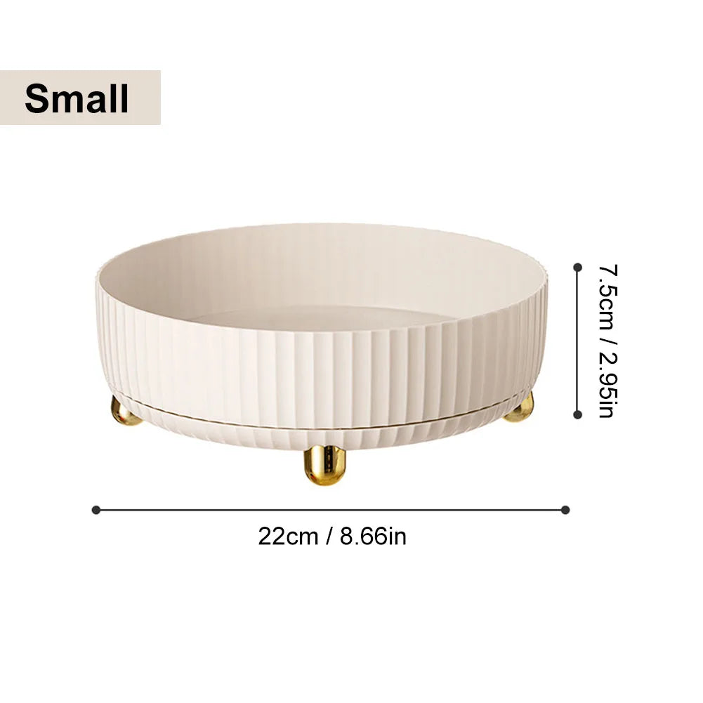 360° Rotating Perfume & Cosmetic Organizer - Large Capacity Vanity Storage